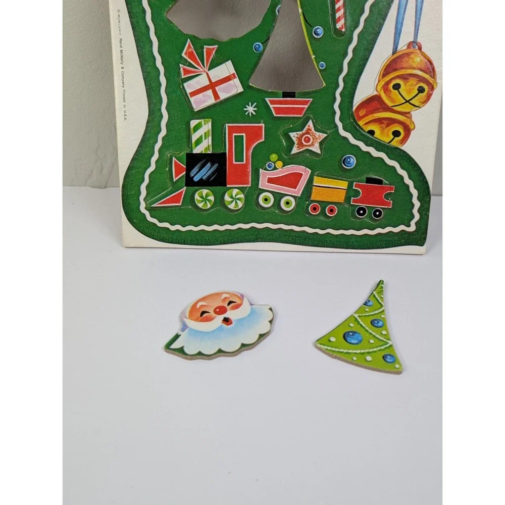 RAND MCNALLY Christmas Stocking‎ Puzzle 1973